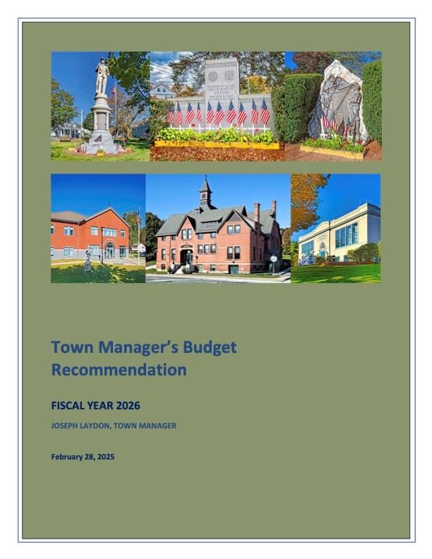 FY 26 TM Budget Recommendation - Final - 2-28-2025